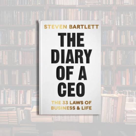 THE DIARY OF A CEO by STEVEN BARTLETT book cover